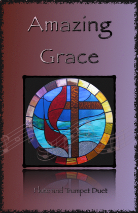 Book cover for Amazing Grace, Gospel style for Flute and Trumpet Duet