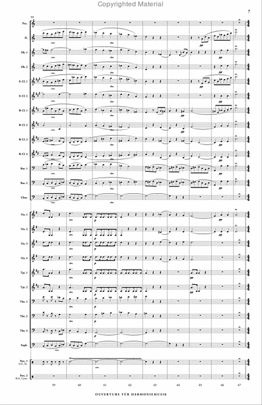 Ouverture fur Harmoniemusik (score & parts) B-Flat Clarinet scores gallery preview page 8