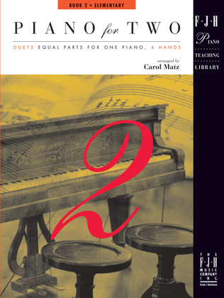 Book cover for Piano for Two, Book 2
