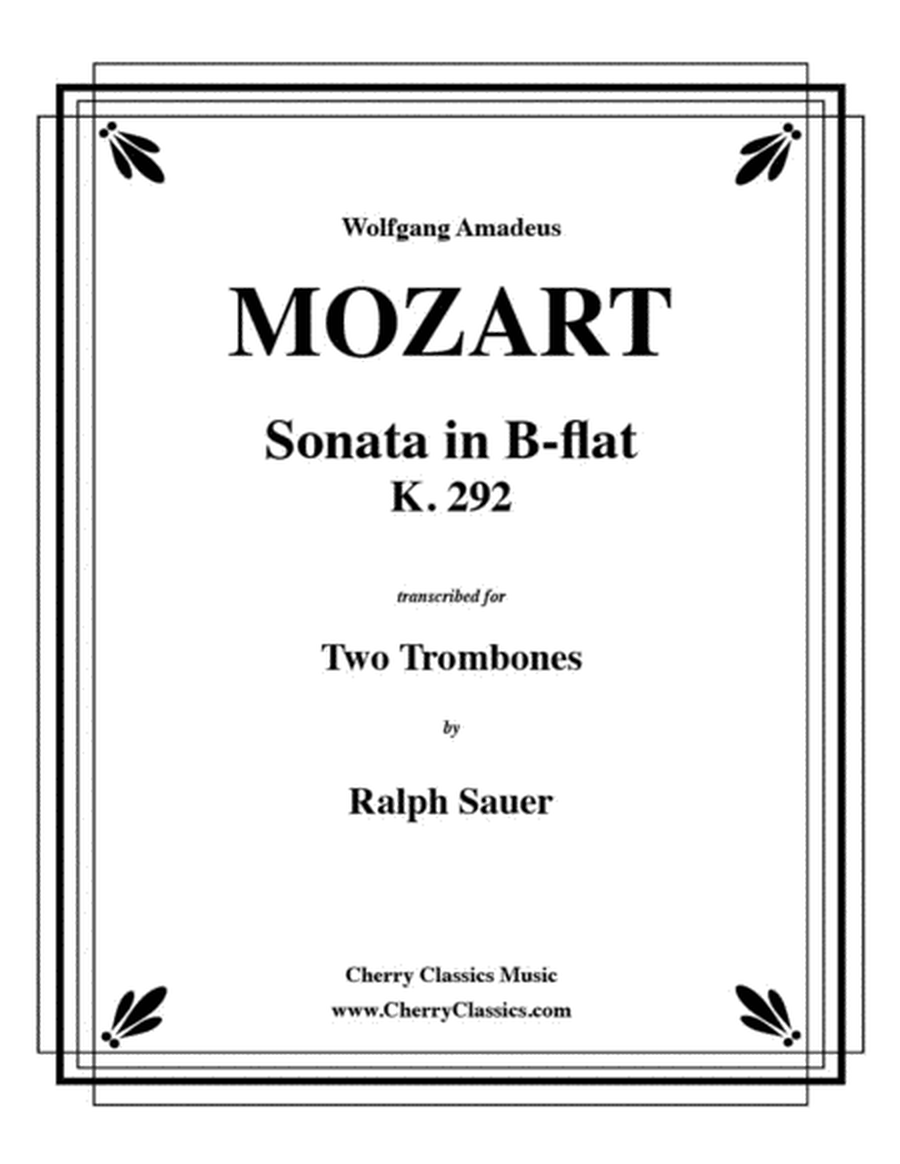 Sonata in B-flat K. 292