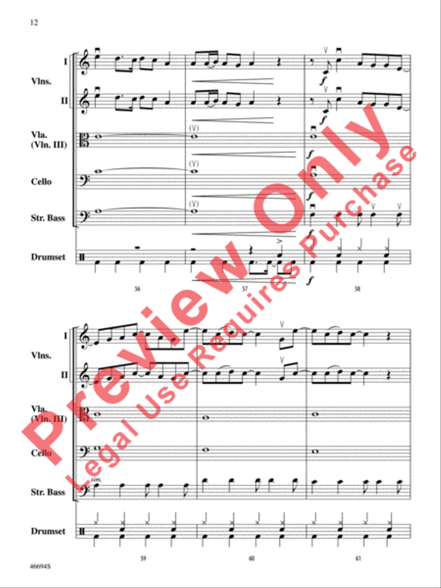 The LEGO Ninjago Movie: Selections from the Motion Picture Soundtrack String Orchestra scores gallery preview page 13