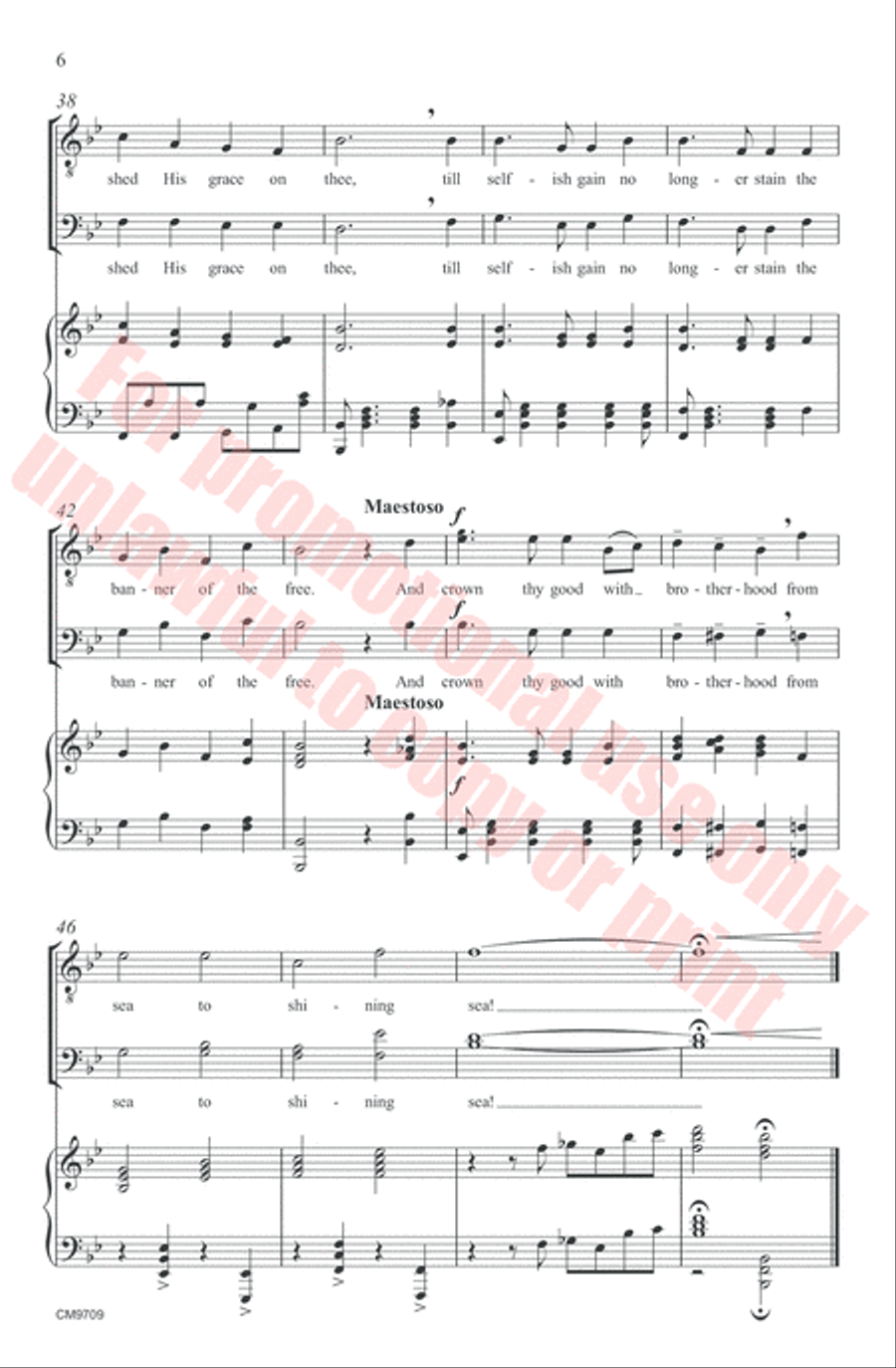 America, the Beautiful TB scores gallery preview page 6