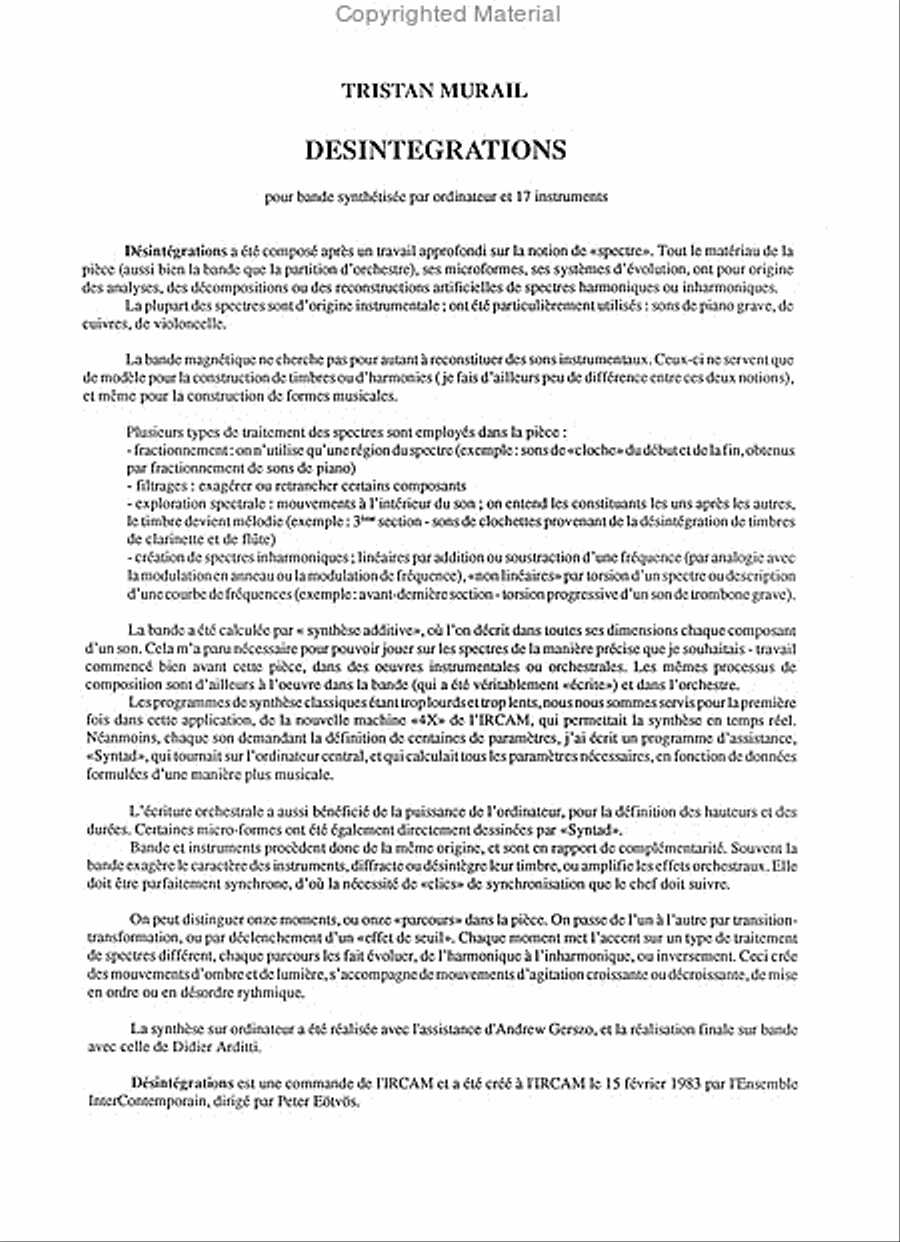 Desintegrations Electronic Media scores gallery preview page 2