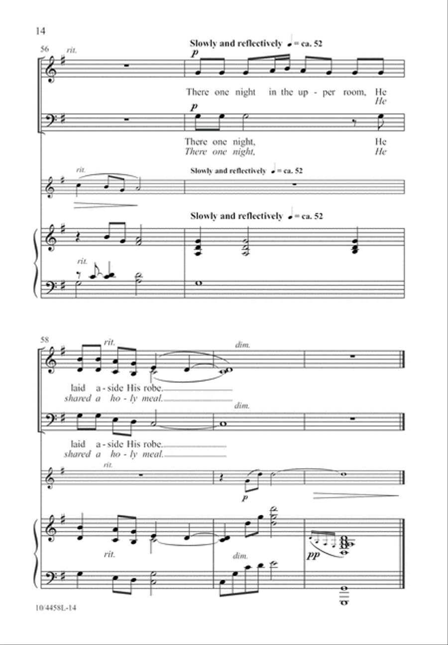 Wash Their Feet 3-Part scores gallery preview page 15