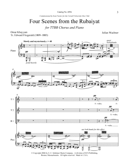 Four Scenes from the Rubaiyat (Downloadable)