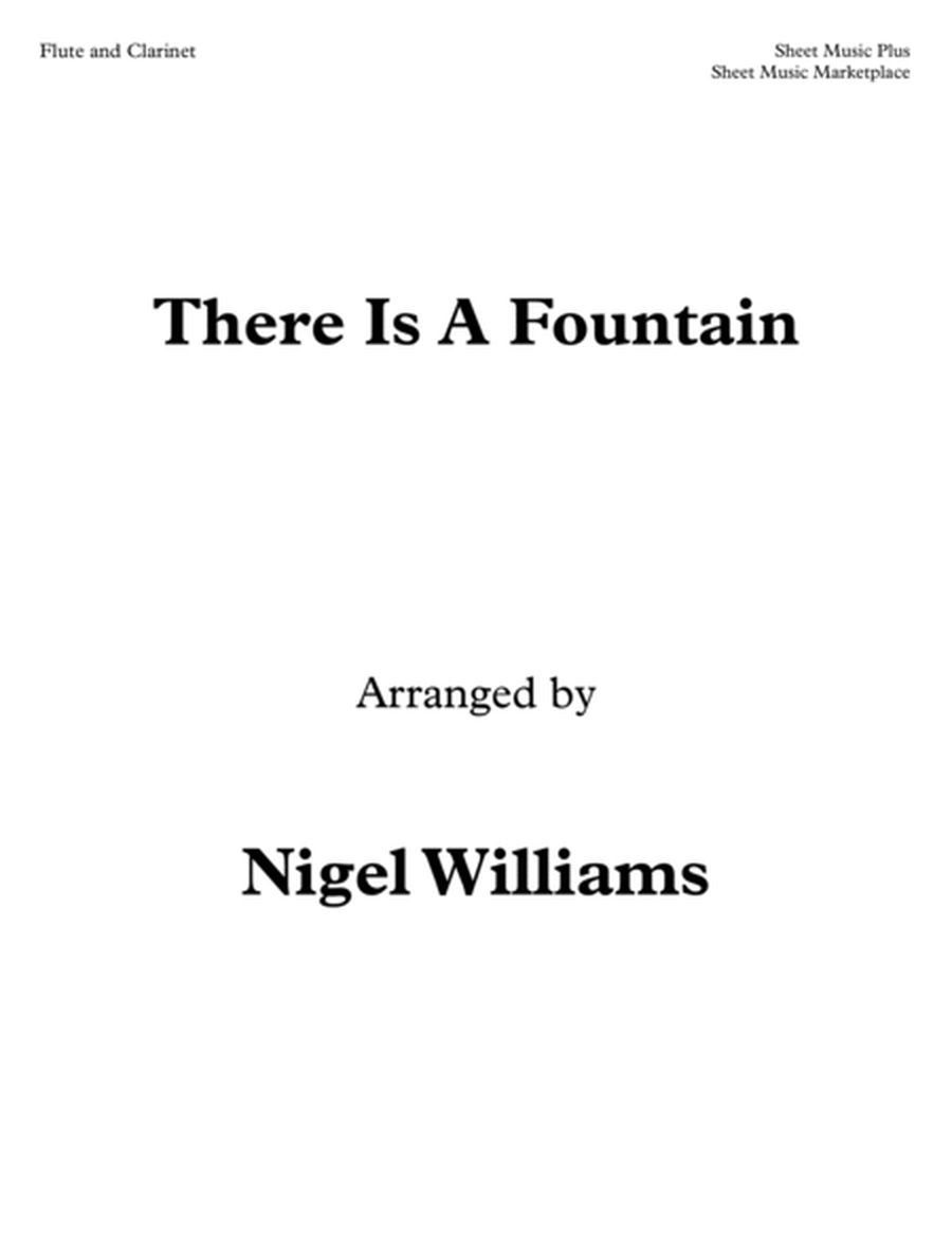 There Is A Fountain, Duet for Flute and Clarinet image number null