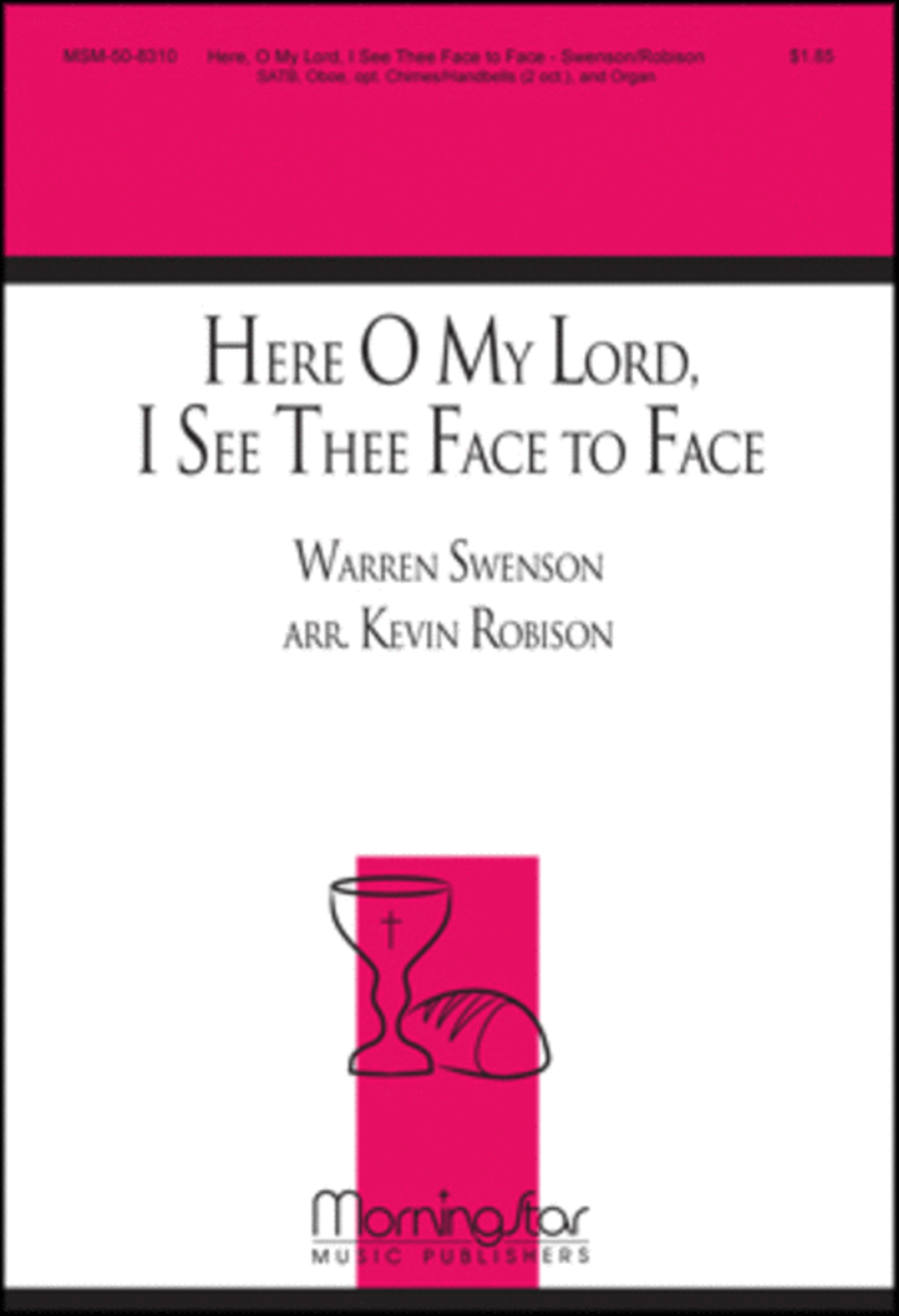 Here, O My Lord, I See Thee Face to Face 4-Part scores gallery preview page 1
