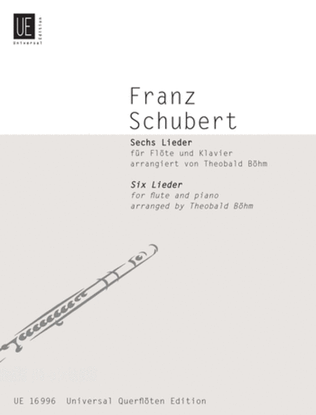 Book cover for Schubert Lieder, 6