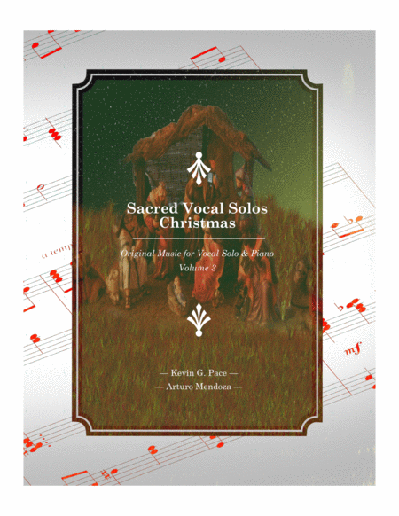 Sacred Vocal Solos for soprano or tenor solo with piano accompaniment - Volume 3 - Christmas Tenor Voice - Digital Sheet Music