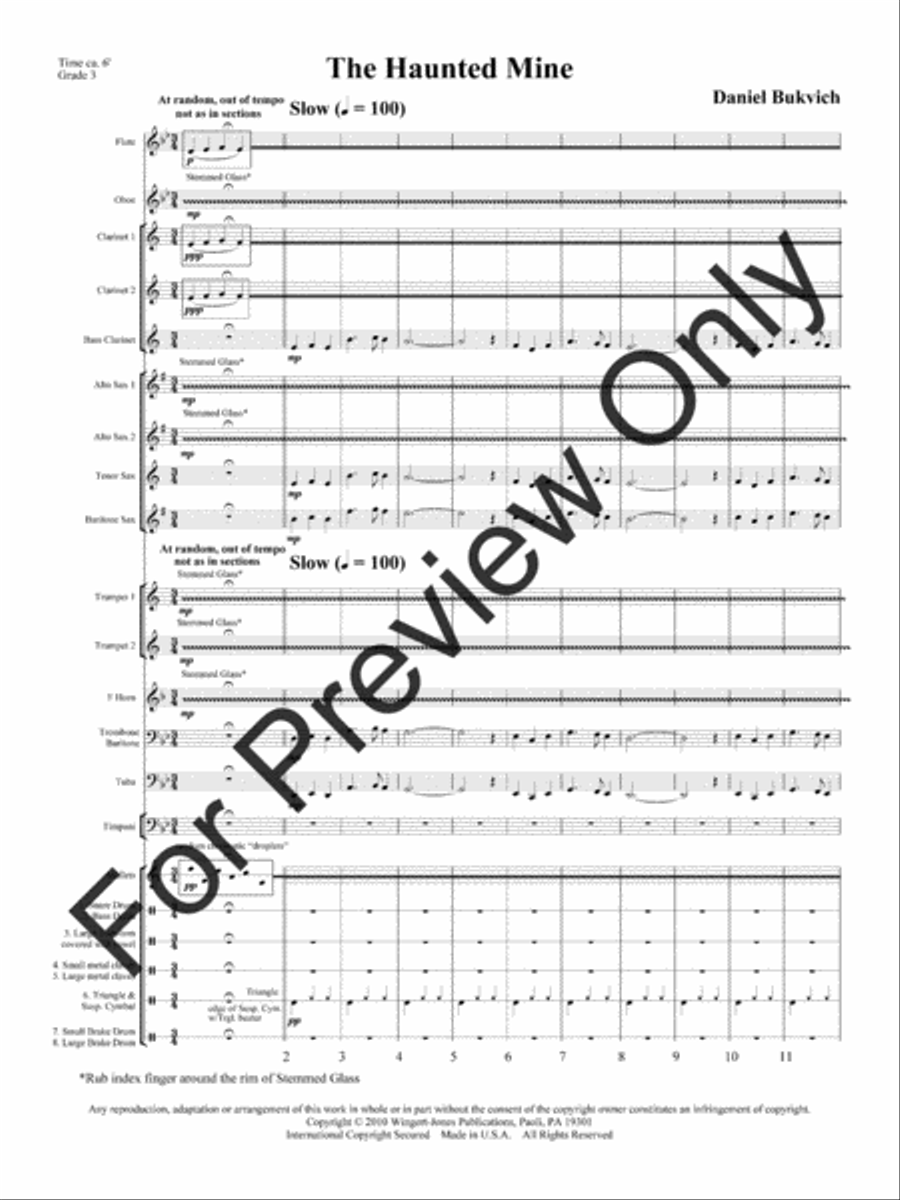 Haunted Mine Concert Band scores gallery preview page 4
