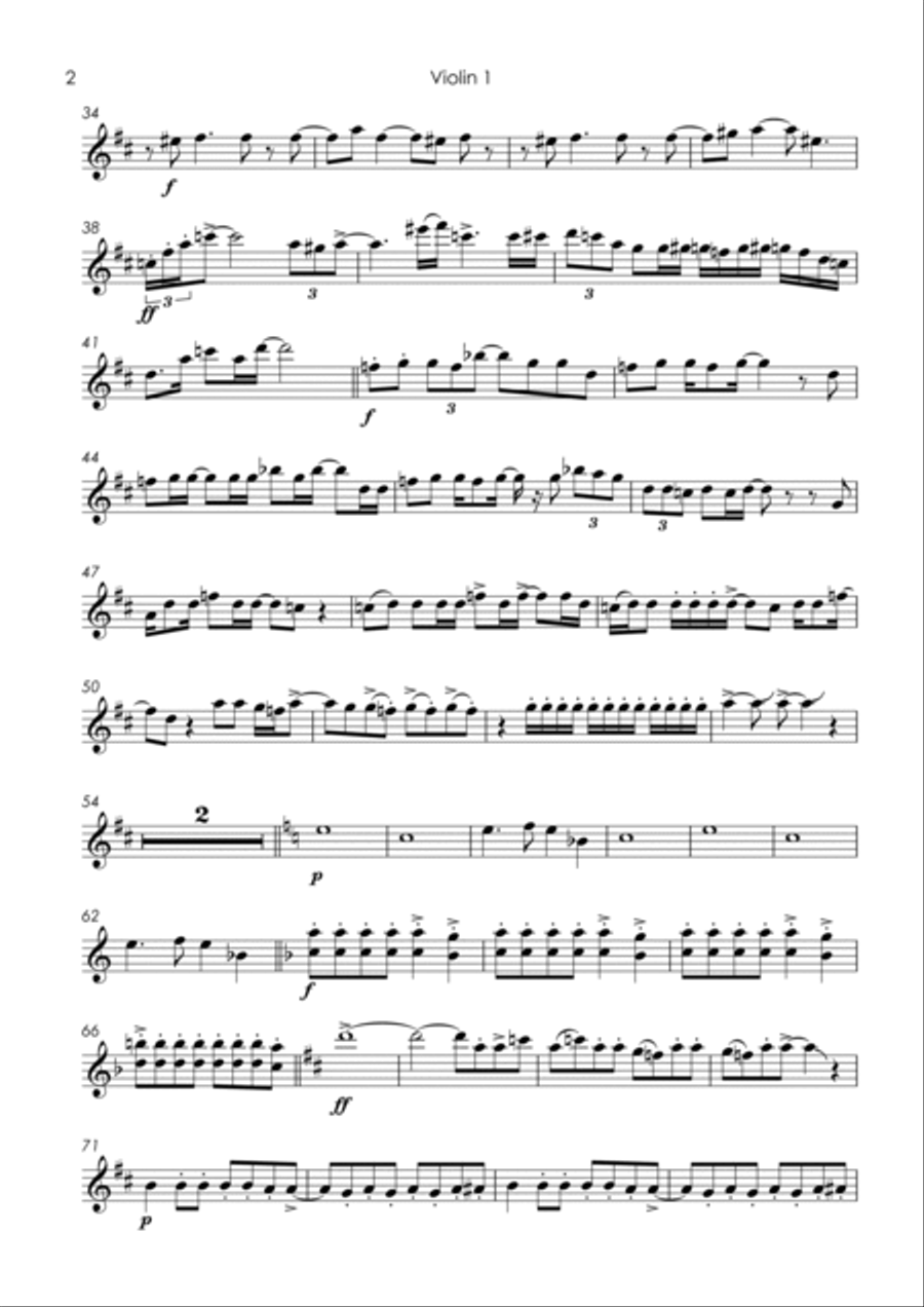 Welcome To The Jungle String Quartet scores gallery preview page 4