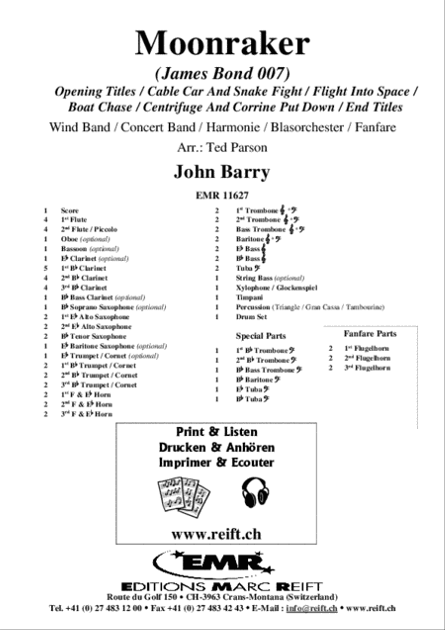 Moonraker Concert Band scores gallery preview page 2