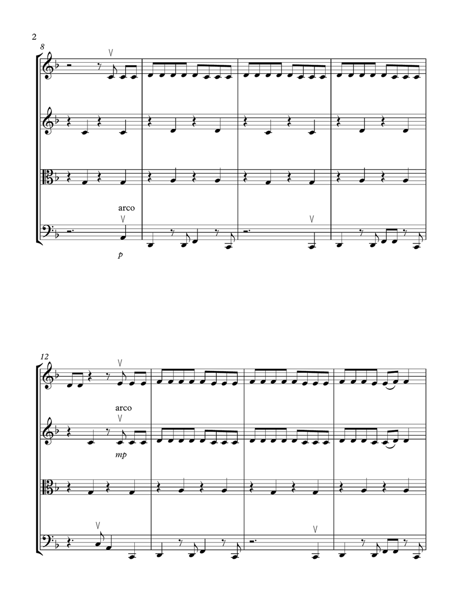 Sucker String Quartet scores gallery preview page 2