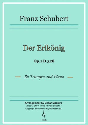 Book cover for Der Erlkönig by Schubert - Bb Trumpet and Piano (Full Score and Parts)