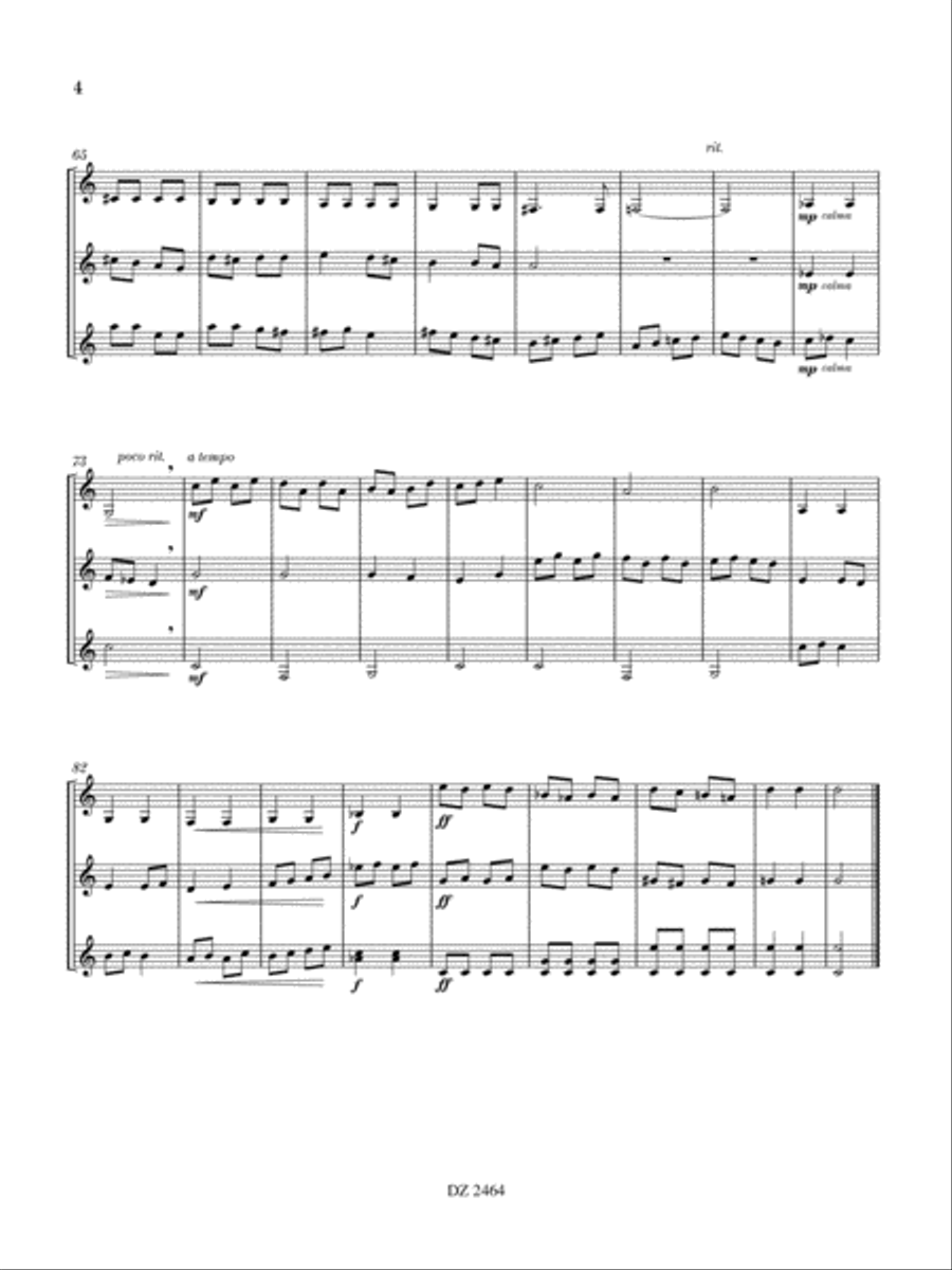 Gemello Guitar Ensemble scores gallery preview page 4