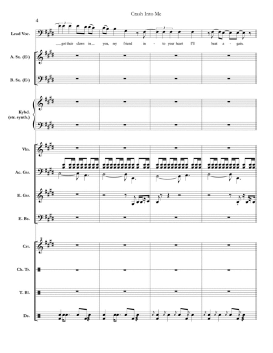 Crash Into Me Crash Into Me Large Ensemble scores gallery preview page 4
