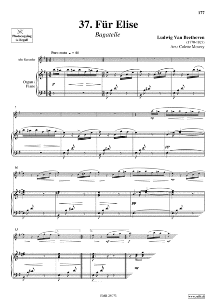 40 Greatest Classic Hits Vol. 4 Alto Recorder scores gallery preview page 9
