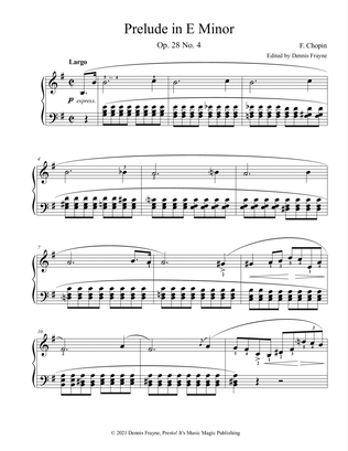 Book cover for Prelude in E Minor (Op. 28 No. 4)