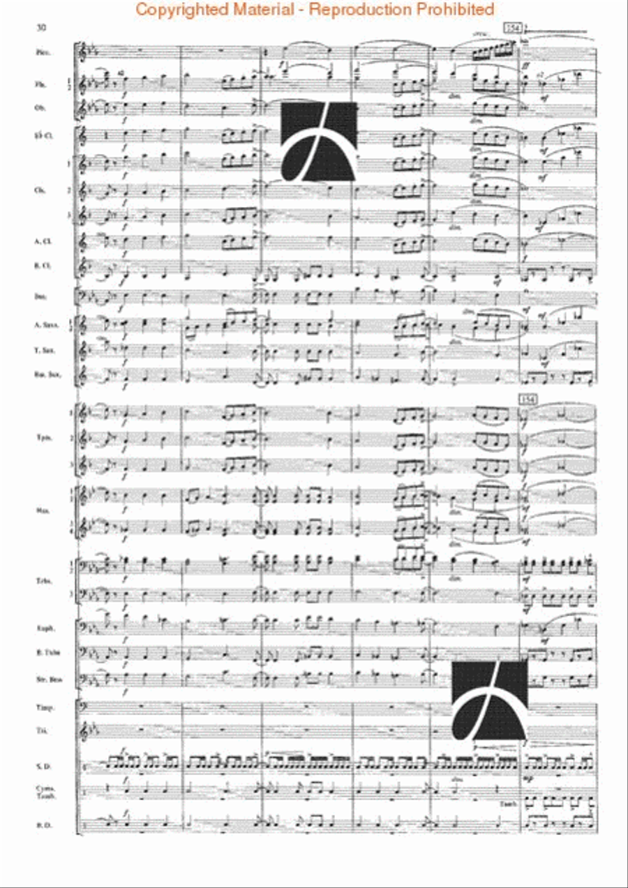 The Seventh Night of July Concert Band scores gallery preview page 27