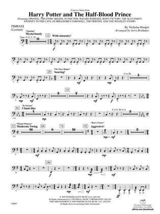 Harry Potter and the Half-Blood Prince, Concert Suite from: Timpani