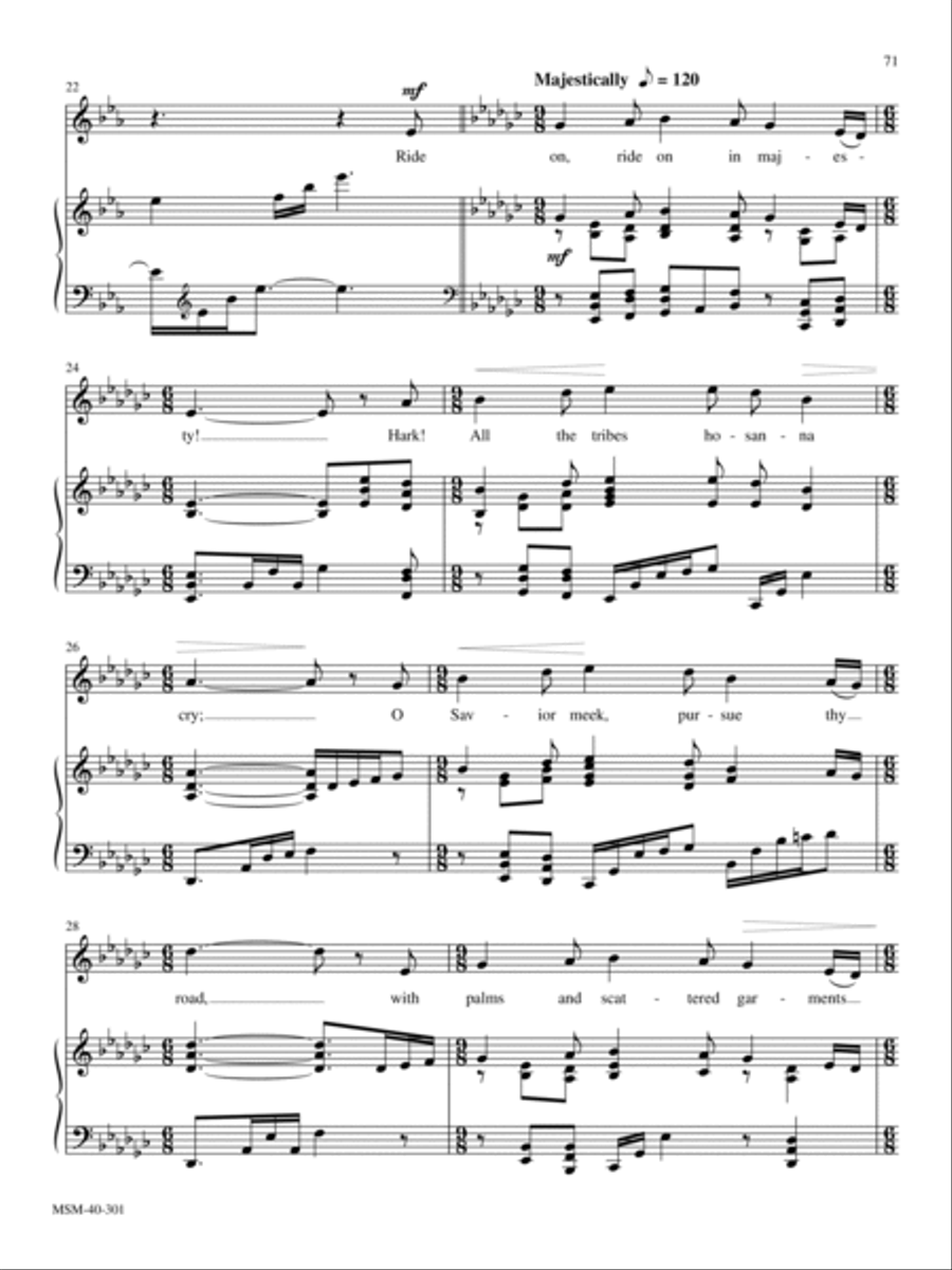 Ride On, Ride On in Majesty Voice Solo scores gallery preview page 3