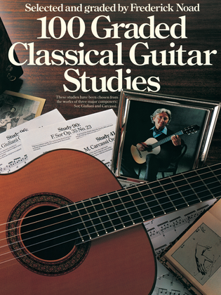 Book cover for 100 Graded Classical Guitar Studies