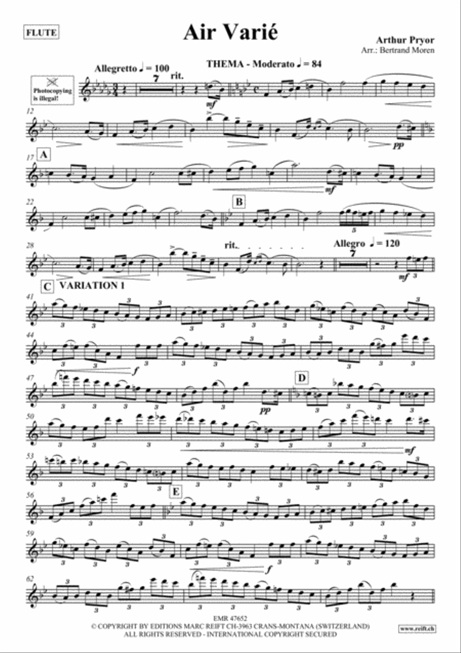 Air Varie Air Varie Flute Solo scores gallery preview page 2