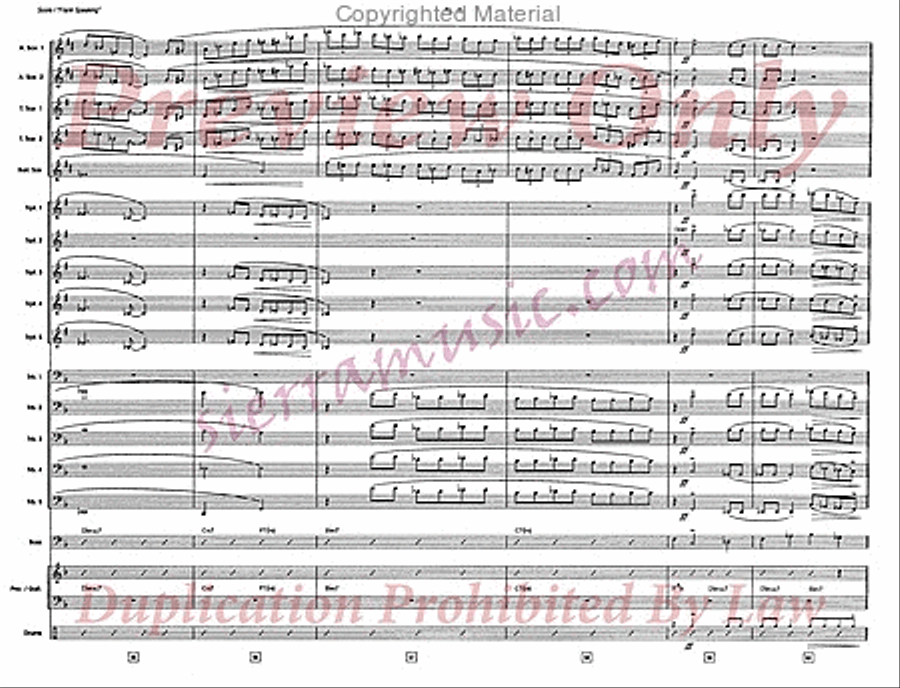 Frank Speaking Frank Speaking Jazz Ensemble scores gallery preview page 9