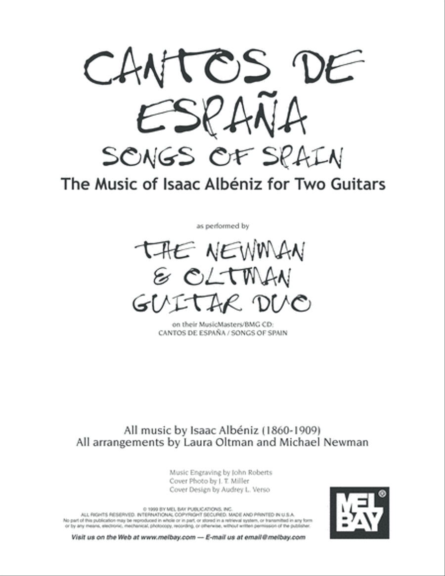 Cantos de Espana - Songs of Spain Lute scores gallery preview page 2