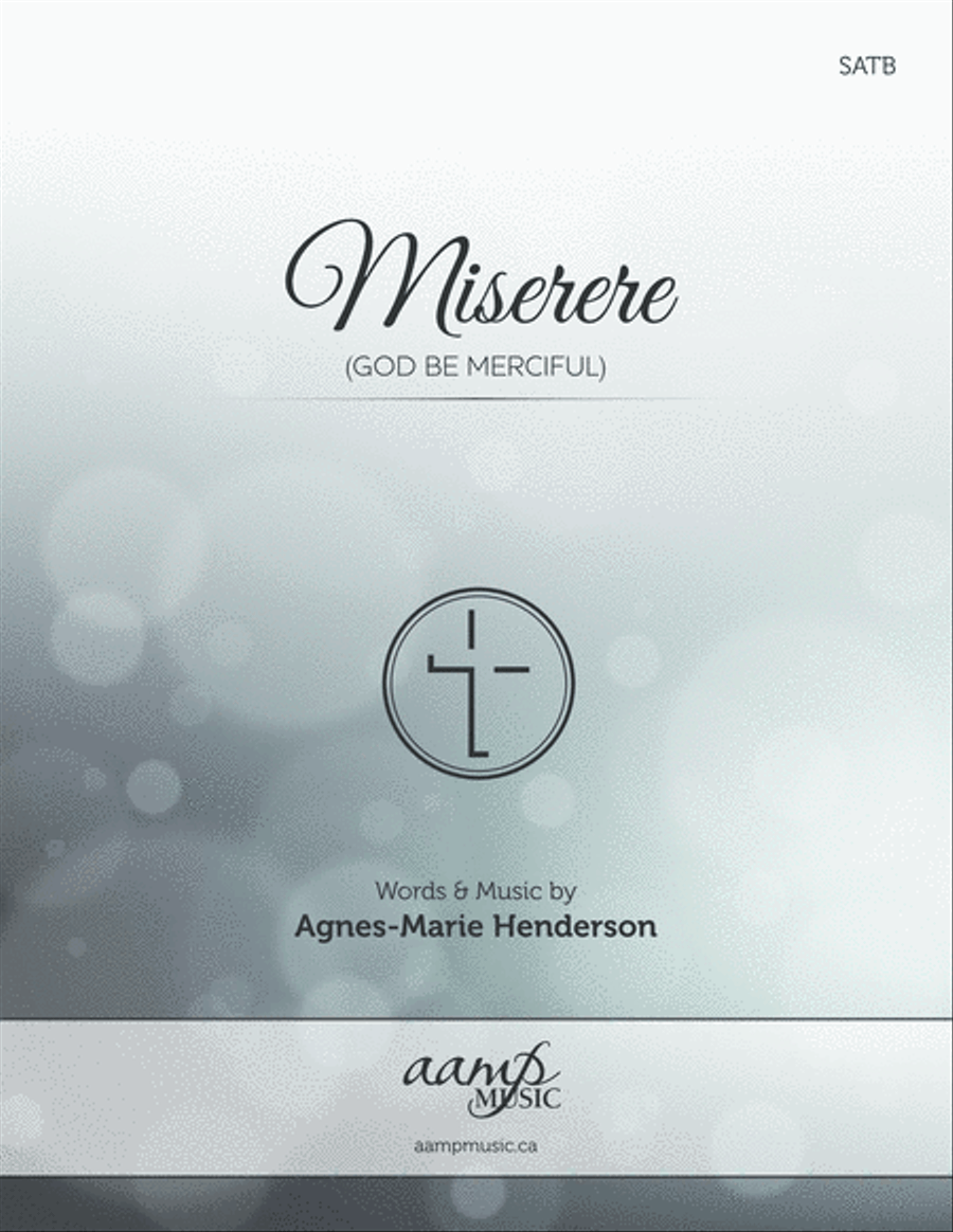 Miserere (God Be Merciful) 4-Part scores gallery preview page 1
