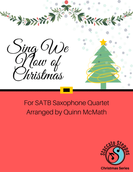Sing We Now of Christmas for Saxophone Quartet image number null