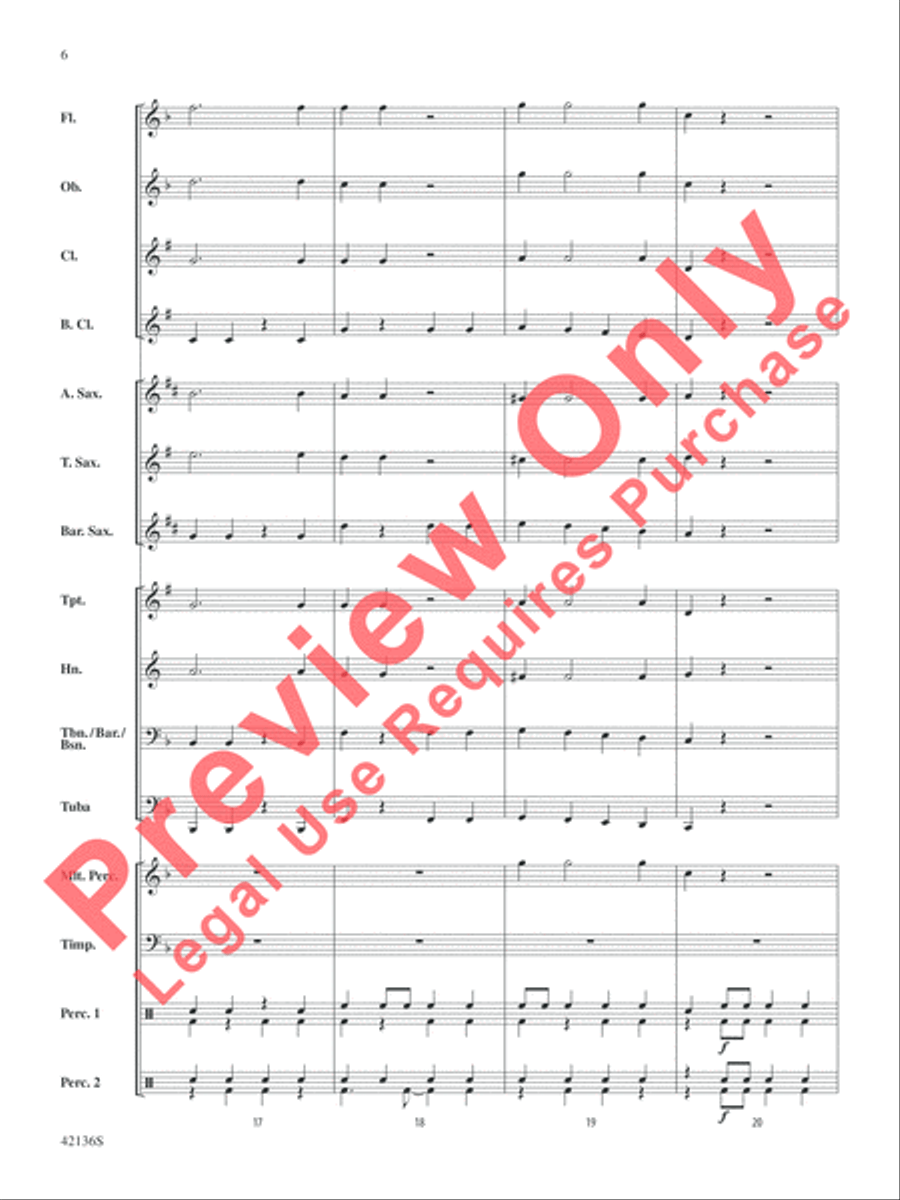 Samba de Soleil Concert Band scores gallery preview page 7
