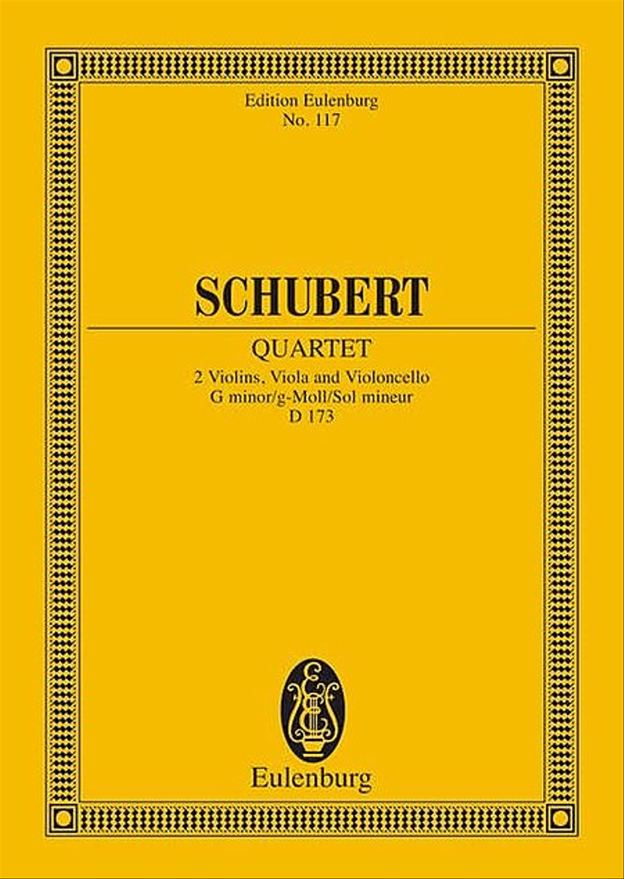 String Quartet G Minor Op. Posth. D 173 String Quartet scores gallery preview page 1