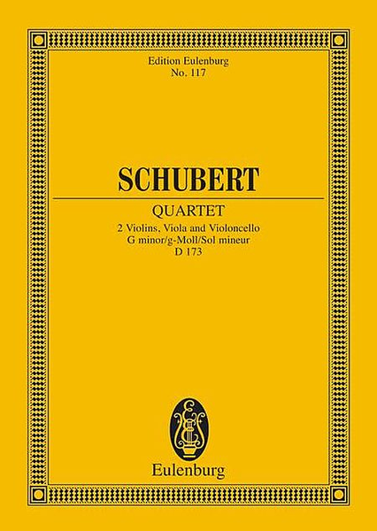 String Quartet G Minor Op. Posth. D 173