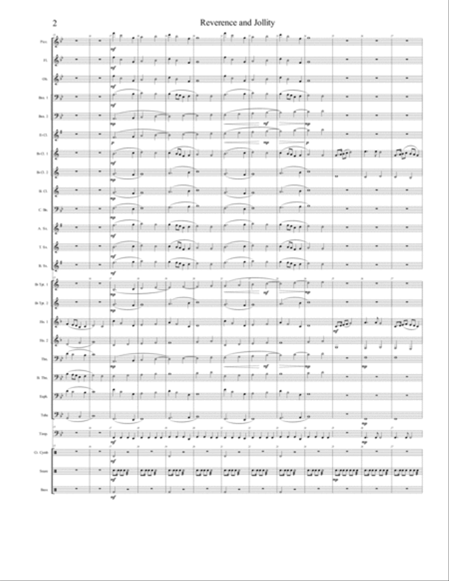 Reverence and Jollity Reverence and Jollity Concert Band scores gallery preview page 2