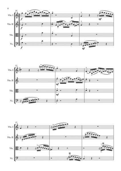 Mozart Sonata No: 16 in C Major for String Quartet image number null