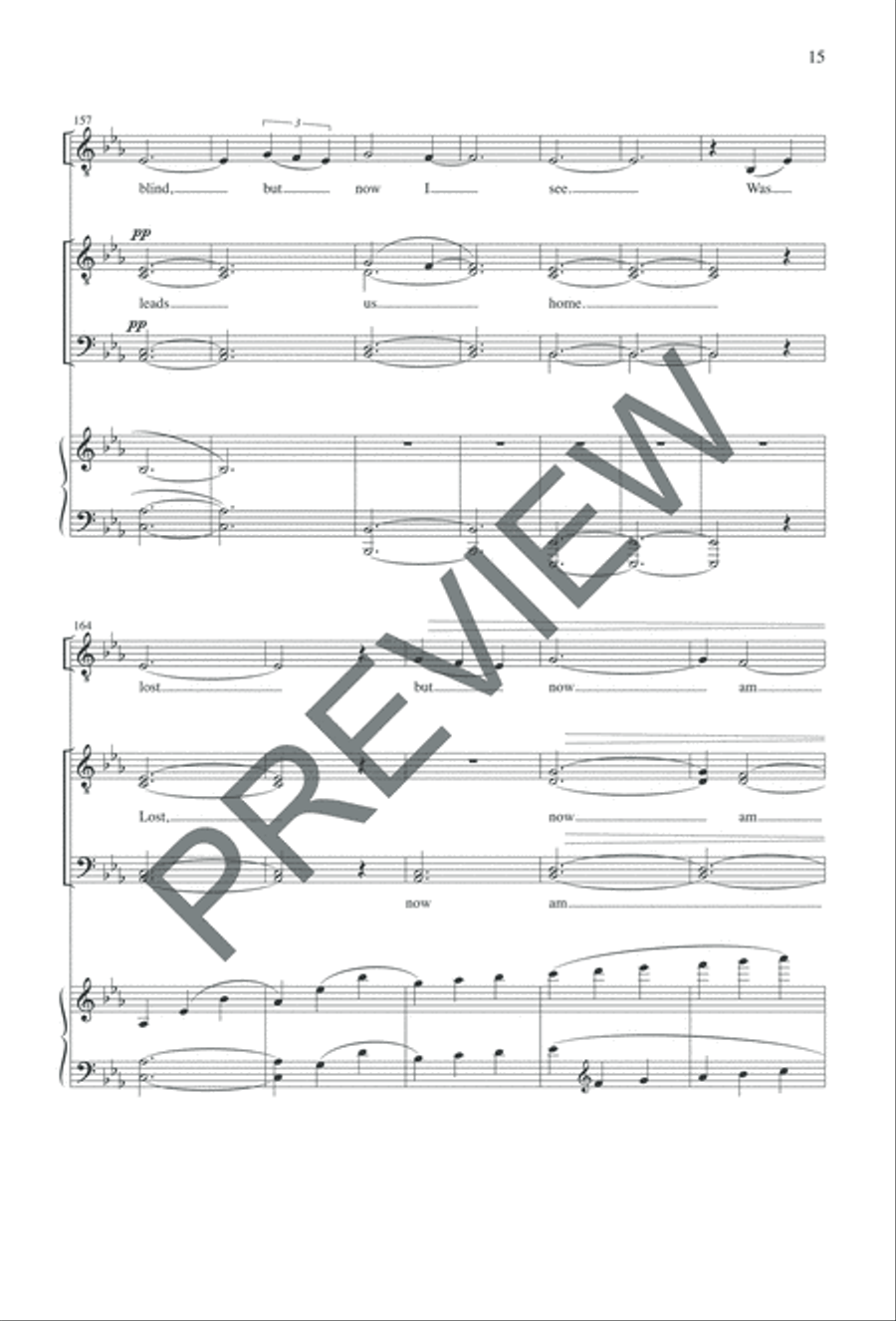 Choral Reflection on Amazing Grace - TTBB edition TTBB scores gallery preview page 15