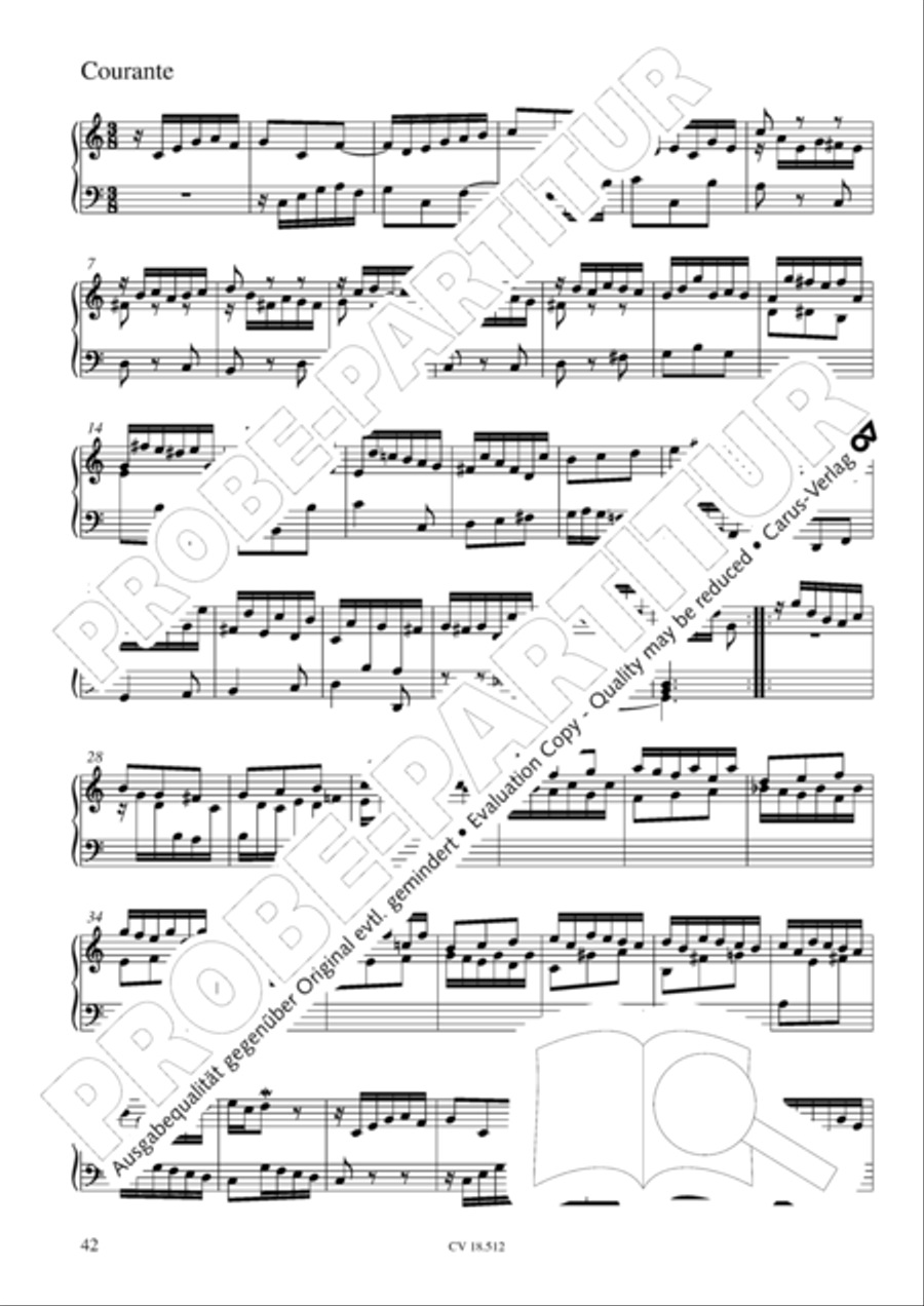 Six Suites Six Suites Harpsichord scores gallery preview page 43