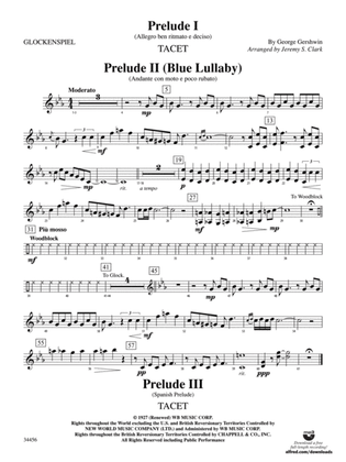 Gershwin Preludes (I-III) for Mallet Ensemble: Bells