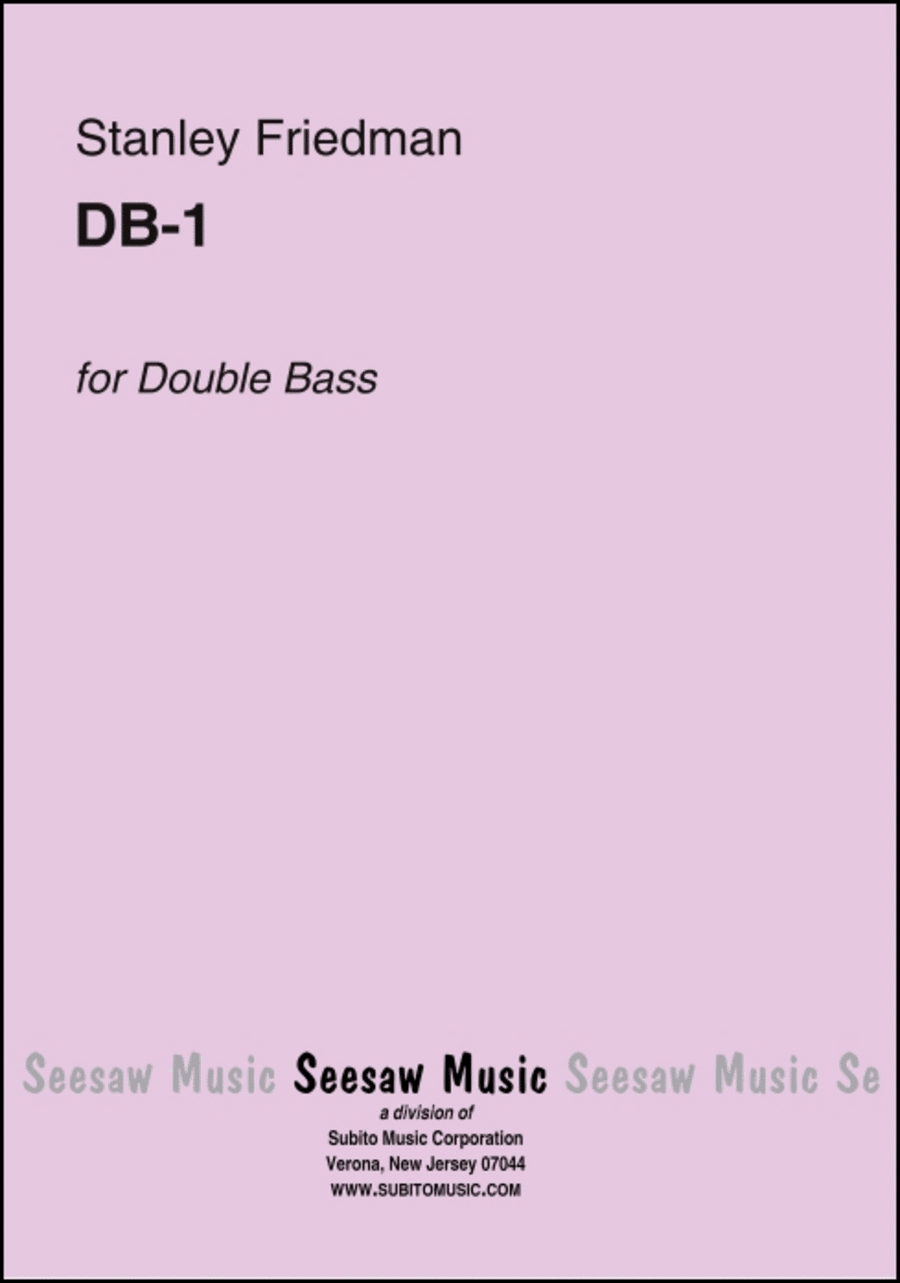DB-1 Double Bass scores gallery preview page 1