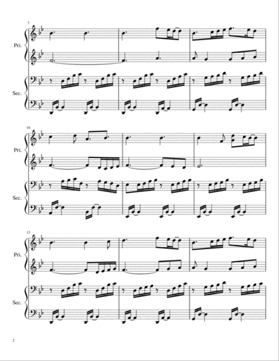 A Thousand Years Piano scores gallery preview page 2