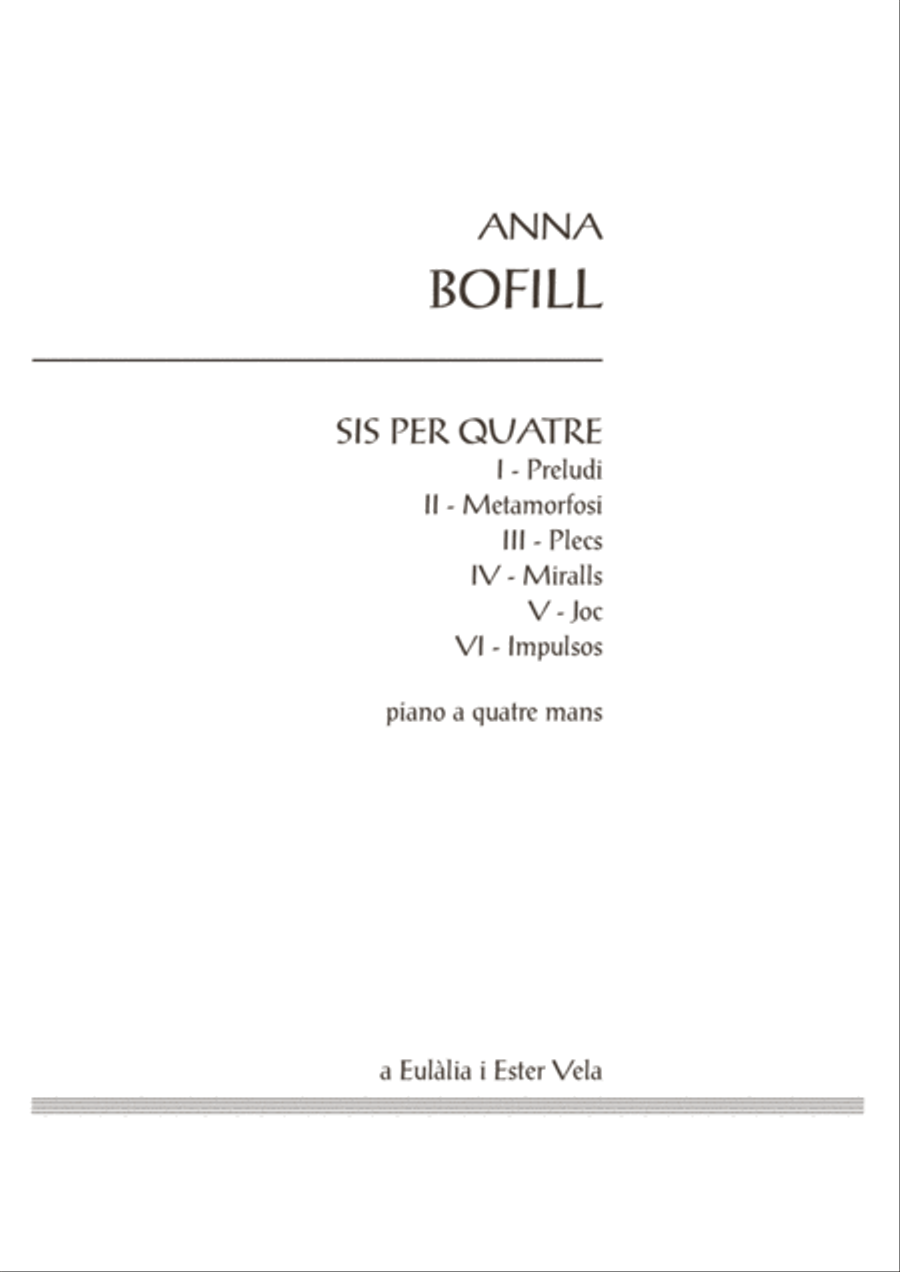 Sis per quatre 2 Pianos, 4-Hands scores gallery preview page 3