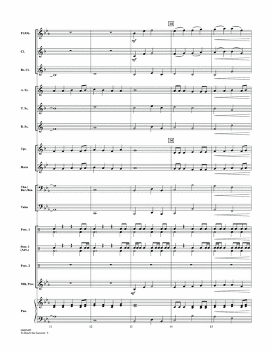 To Reach the Summit - Conductor Score (Full Score)