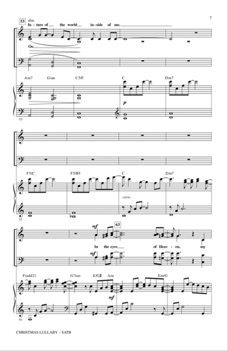 Christmas Lullaby (from Songs for a New World) (arr. Mac Huff) 4-Part scores gallery preview page 6