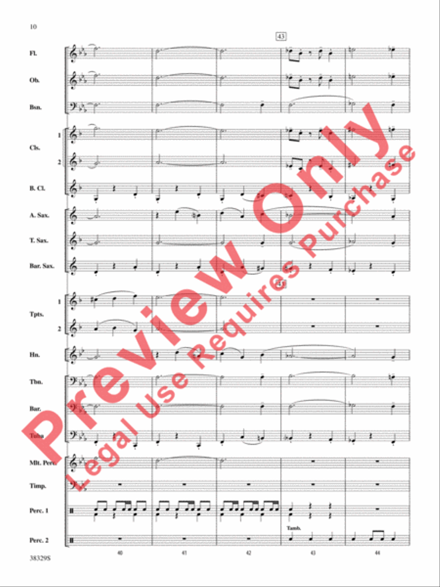 The Chase The Chase Concert Band scores gallery preview page 10