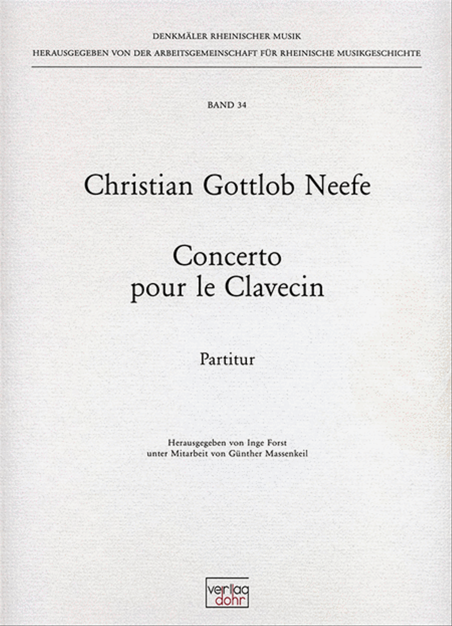 Concerto pour le Clavecin G-Dur Oboe scores gallery preview page 1