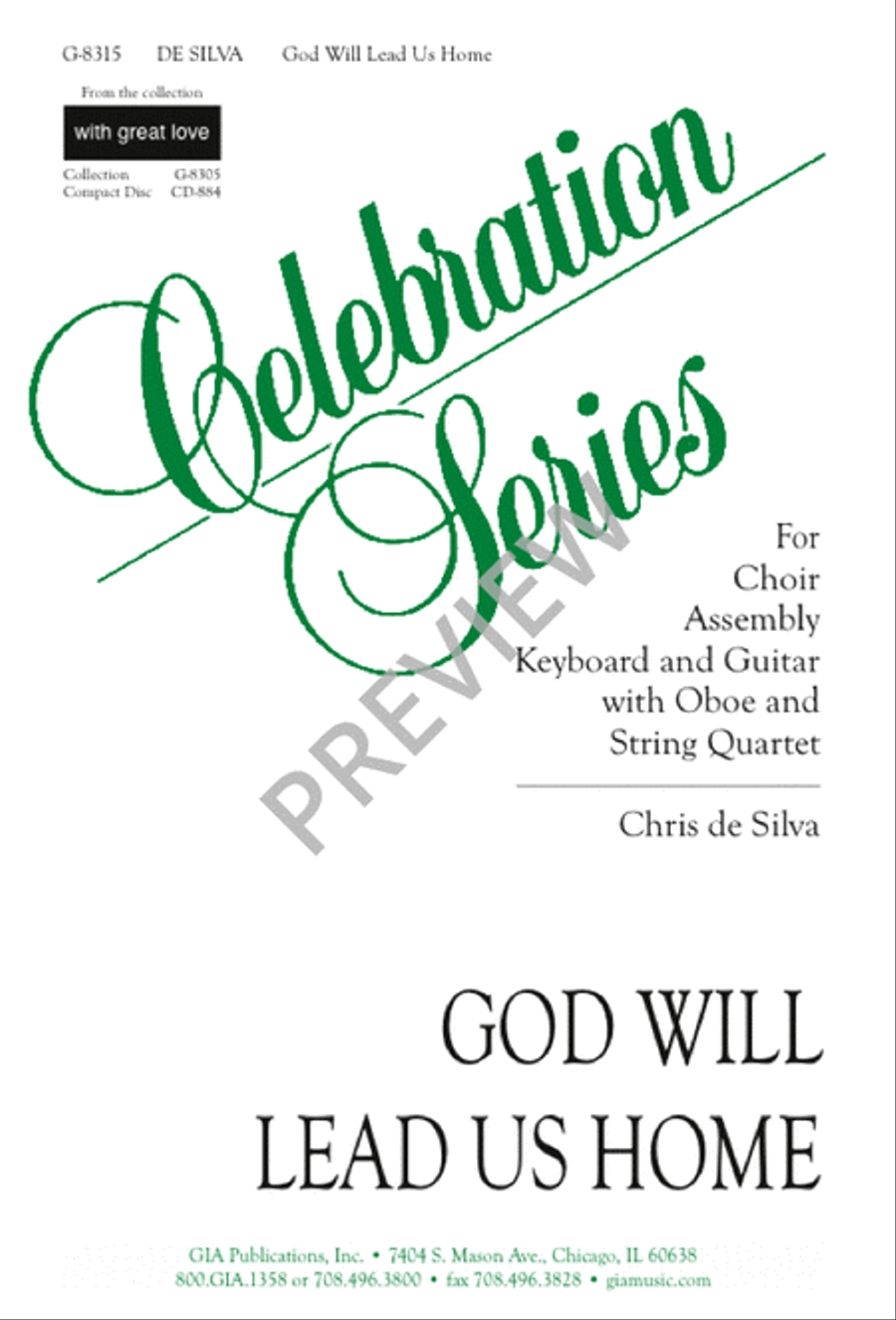 God Will Lead Us Home 4-Part scores gallery preview page 1