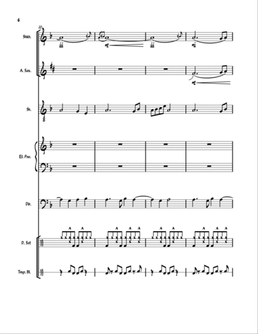 Japanzz Jazz Ensemble scores gallery preview page 6