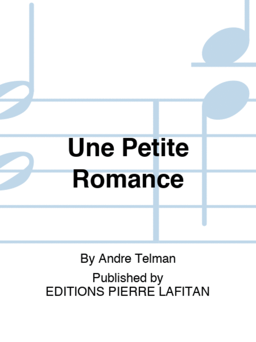 Une Petite Romance Alto Saxophone scores gallery preview page 1