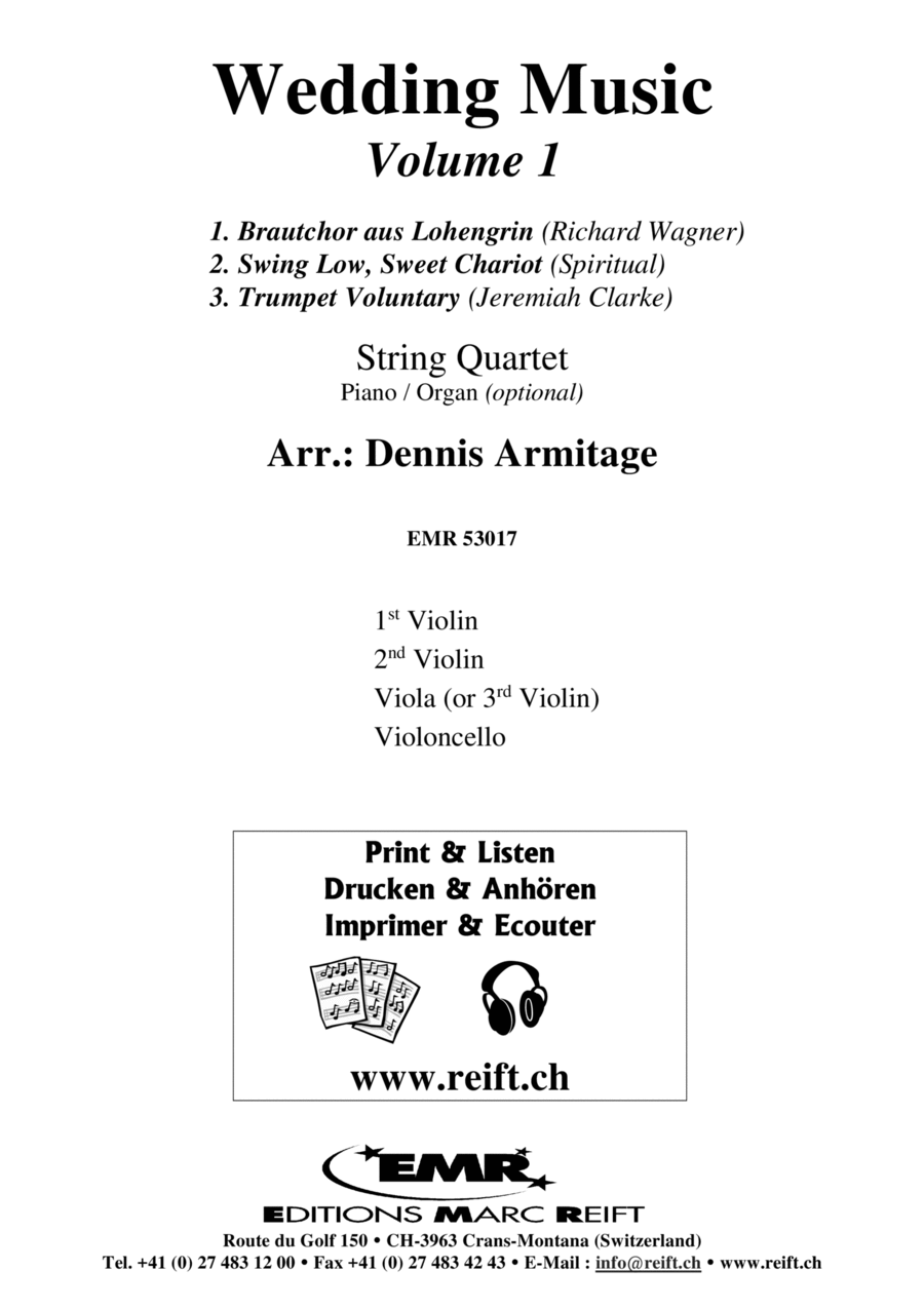 Wedding Music Volume 1 String Quartet scores gallery preview page 1